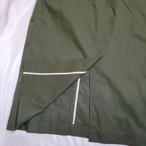 NEW COS olive green utility a-line minimalist midi skirt 12 - Picture 9 of 13
